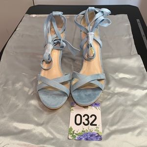 Sky blue heels